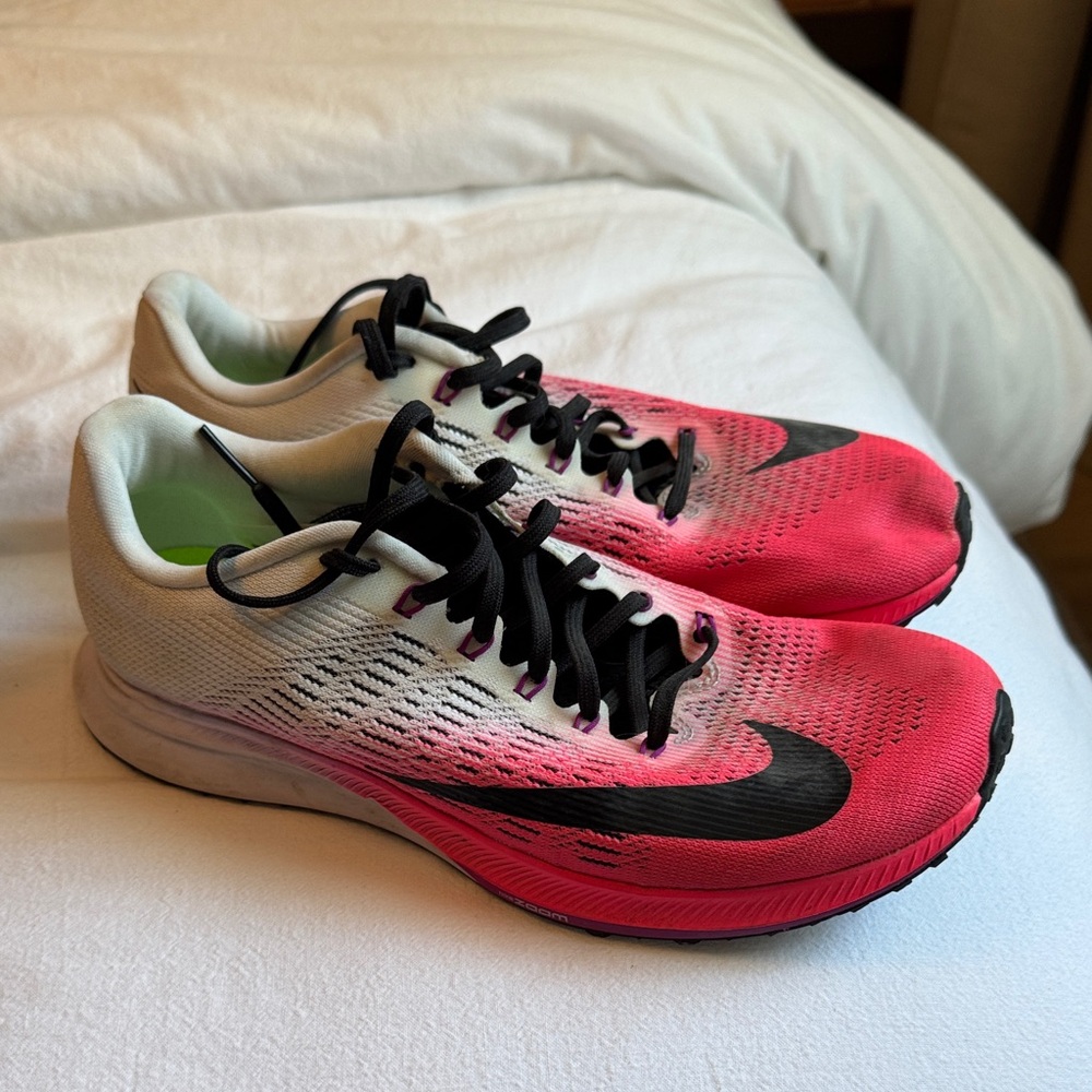 Nike Black and Pink Athletic Sneakers